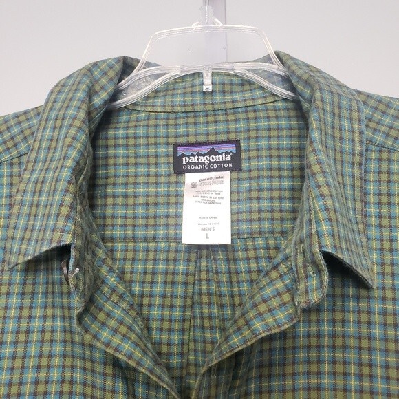 Patagonia One Pocket Plaid Button Down Shirt Size Large - Picture 2 of 8